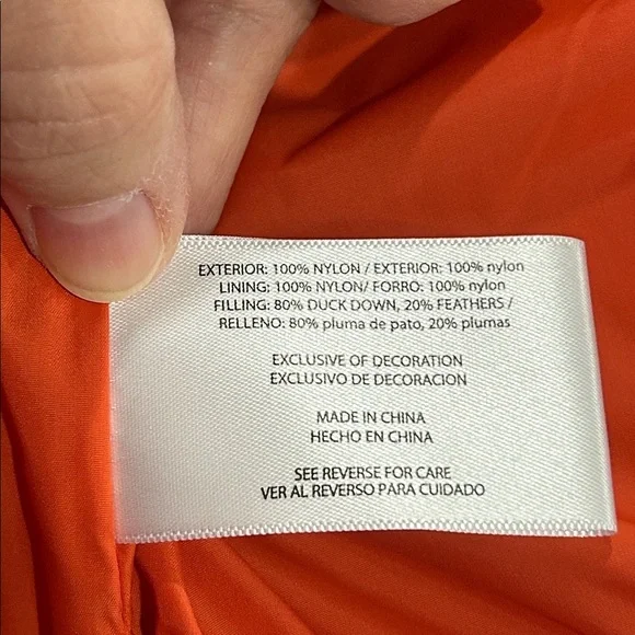 Orvis Classic Collection Essex Duck Down Filled Puffer Vest in Navy/Orange - XXL - Picture 10 of 10